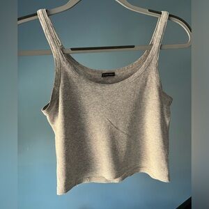 Brandy Melville gray tank top, one size but fits xs/small. A little cropped